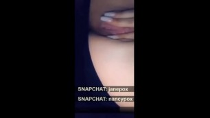 German Teen Girl Pussy Orgasm and Recorded to Share on Snapchat