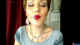 TWISTED_GODESS - Red Lipstick & 120's Smoking Fetish Tease