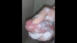 Jerking off in the Shower Part 3