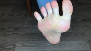 Teen Girl Shows her Socks and Foot Fetish POV