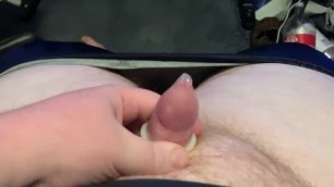 Fat Solo Ginger Cums in a Condom (by Request)