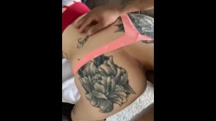 Tatted Ass Cake Gets Pounded