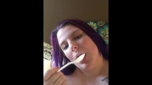 Ice Cream Eating in the Nude