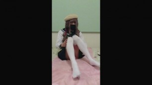 ASIAN SISSY CROSSDRESSER Japan Schoolgirl CUTE TRAP(◍•ᴗ•◍)❤