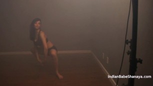 Erotic British Teen Model Shanaya in Strip Show