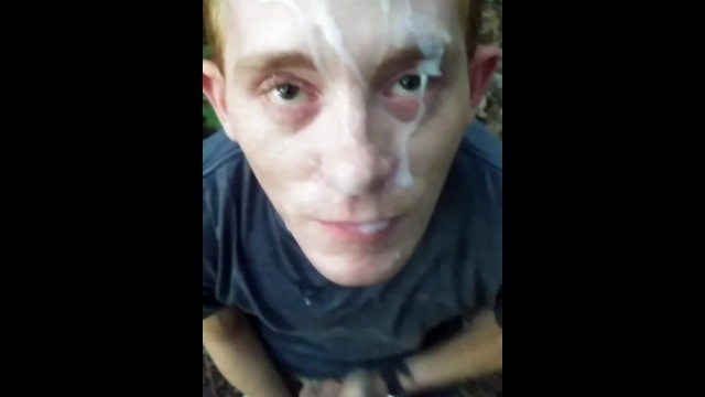 Gay Young Ginger BJ & Facial at Local Park