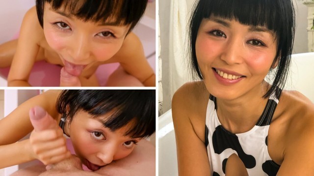 Adorable Japanese girl Marica Hase's homemade porn video in a cow girl bikini